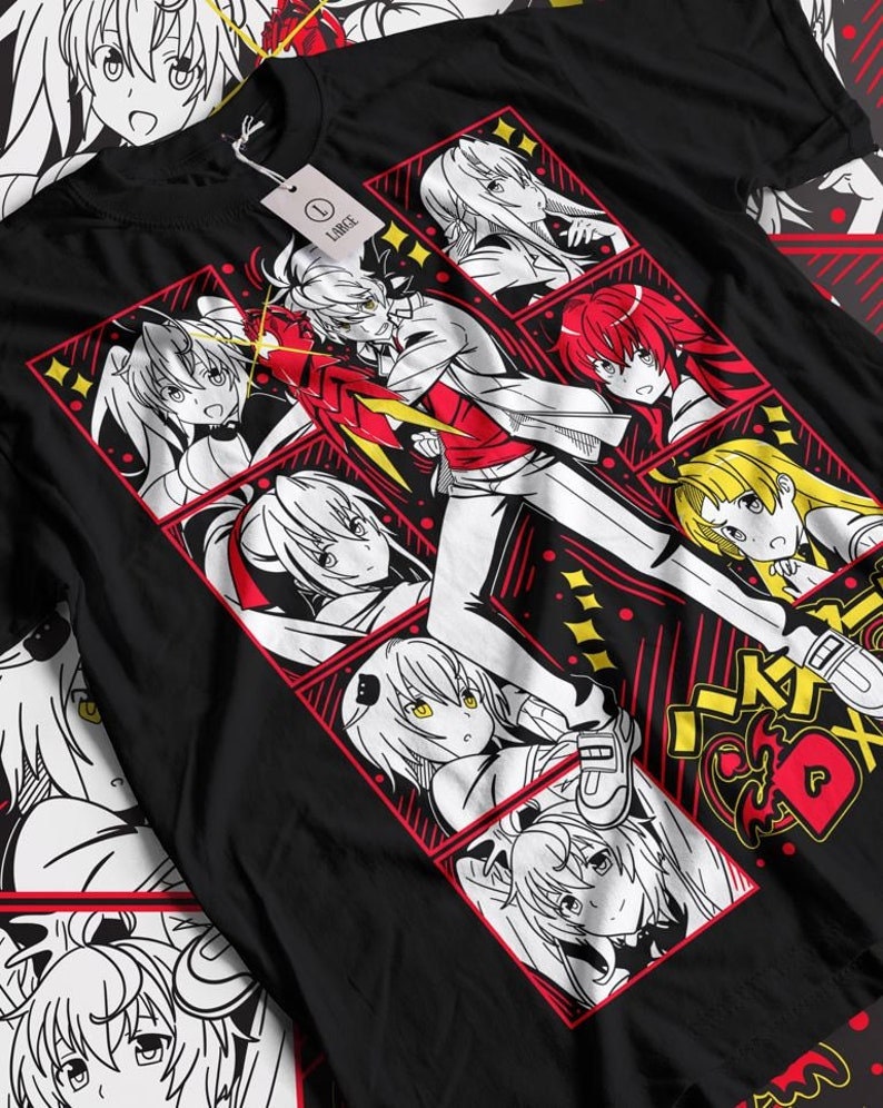  Anime High School DxD Hyoudou Issei Rias Gremory T Shirt Boys'  Summer Cotton Tee Comfort Crew Neck Short Sleeve Tshirt Small Black :  Clothing, Shoes & Jewelry