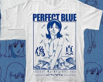 Perfect Blue Mima Kirigoe T-Shirt, Anime Shirt, Manga Shirt, Perfect Blue Shirt, Japan, Japanese, Mima Kirigoe, E-Girl, Goth Anime Girl