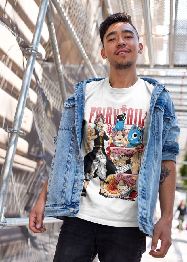 Fairy Tail Natsu Dragneel Shirt, Gray Fullbuster, Gajeel