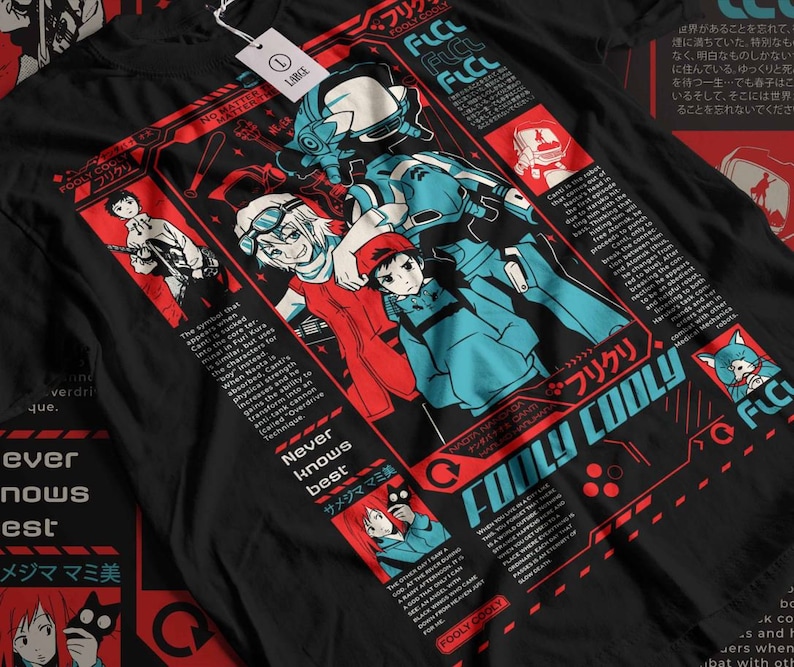 Unisex, Haruko Haruhara Shirt -flcl Shirt,flcl Tshirt,flcl T Shirt ...