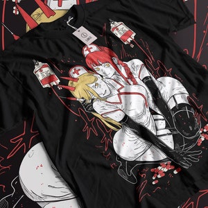 Unisex Waifu Material Anime T-Shirt, Power Anime Girl Lewd Shirt