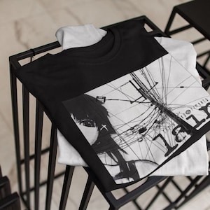 Serial Experiments Lain T Shirt, Science Fiction Anime Graphic Tee Men & Women, Anime Shirt, Anime Gift, Cyberpunk