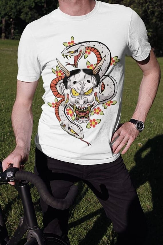 Unisex Yakuza Majima Tattoo Hannya Gaming T-shirt, Mad Dog of Shimano Shirt  -  Canada