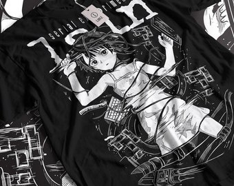 Serial Experiments Lain T Shirt, Science Fiction Anime Graphic Tee