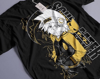 ソウルイーター ユニセックス Tシャツ クロナ マカ・アルバーン