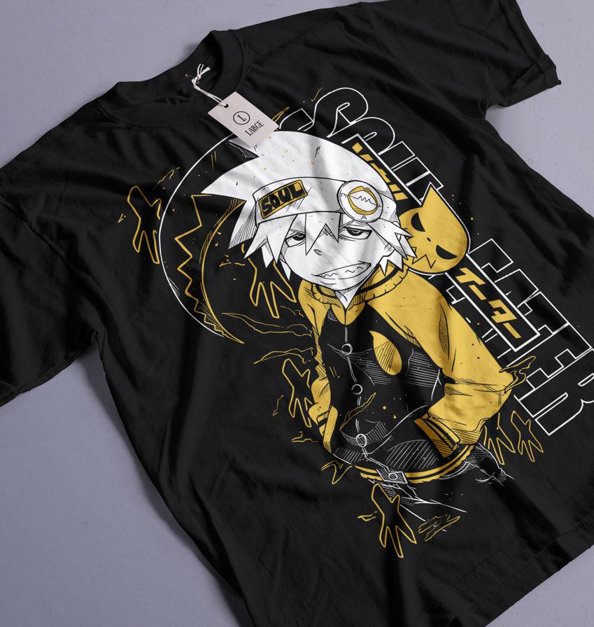 ソウルイーター キャラクターTシャツ ソウルイーター ユニセックス Tシャツ クロナ マカ・アルバーン
