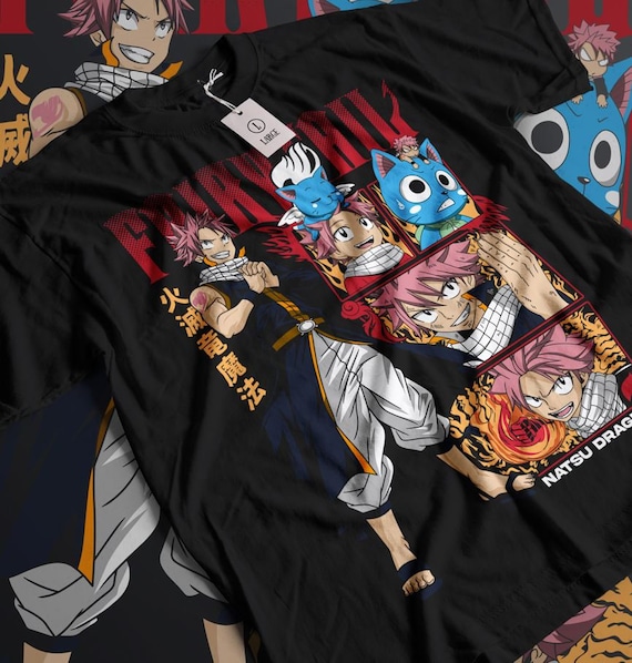 Fairy Tail Tee Shirt Etherious Natsu Dragneel Anime T-Shirt Fairy Tail Tee Shirt Etherious Natsu Dragneel Anime T-Shirt