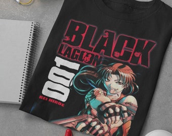 Black Lagoon Revy Unisex Anime T-Shirt, Black Lagoon Shirt, Revy Shirt, Anime Aesthetic Shirt, Cool Anime T-Shirt, Anime Gift For Him/Her