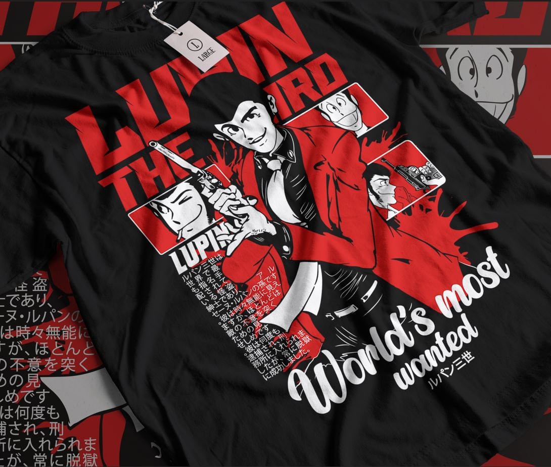 Lupine the Third Shirt, Lupine III, Lupine the 3rd - Etsy