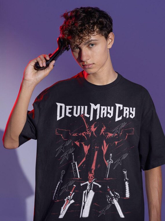 Dante Shooting DMC Premium Unisex T-shirt, May Cry DMC3 Premium