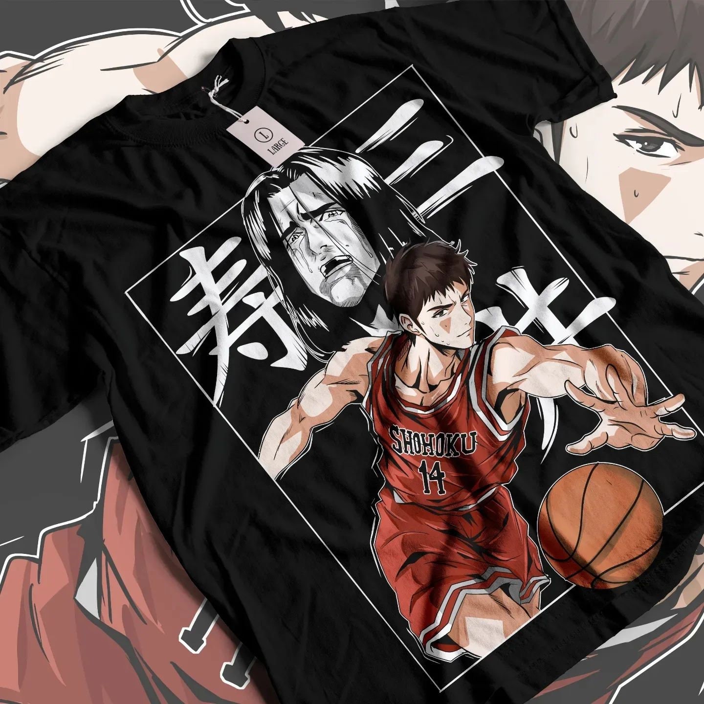 Slam Dunk Hisashi Mitsui T-shirt, Sport 90s Anime Lovers