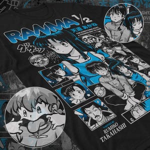 Unisex Ranma Saotome Anime T-Shirt, Genma Panda Manga Shirt