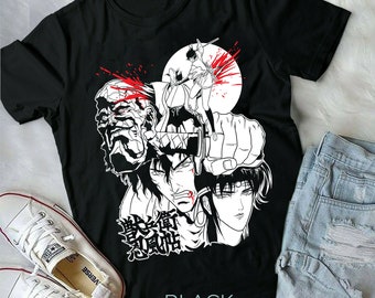 Ninja Scroll Jubei Kibagami Retro Anime T-Shirt, Manga Waifu Shirt