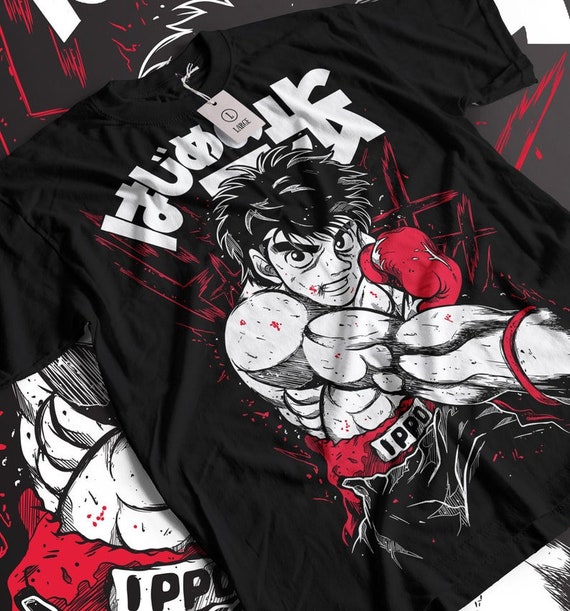 Manga Tshirt Sport 90s Anime Lovers Boxing GYM Anime Tshirt 