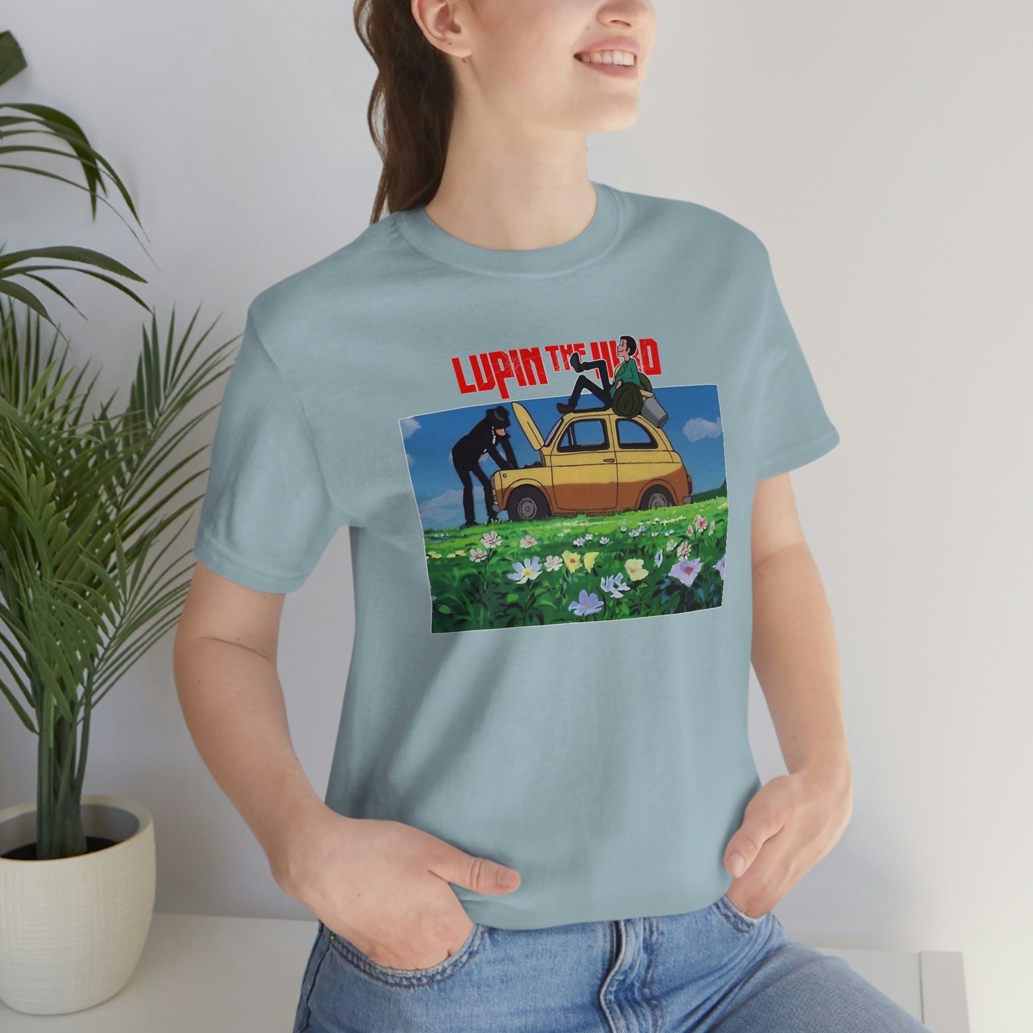 TXHxhdSGH Have a Break Men Tshirt Lupin The Third Daisuke Jigen Gentleman Thief O Neck Short Sleeve Fabric T Shirt Humor Gift Idea