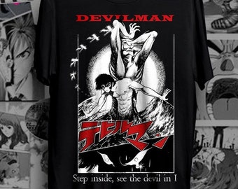 ユニセックス デビルマン クライベイビー アニメ Tシャツ、不動明