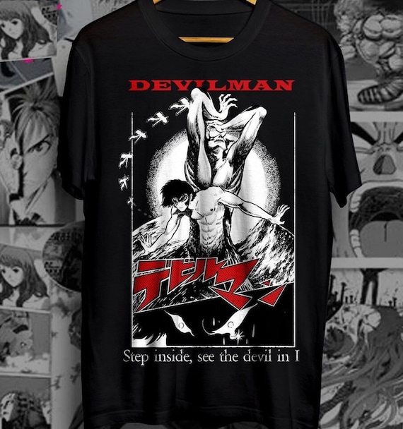 DEVILMAN アニメTシャツ Unisex Devilman Crybaby Anime T-shirt, Akira Fudo, Ryo Asuka