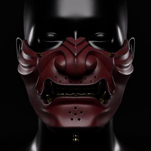 Samurai mask 3d files - Ghost Edition