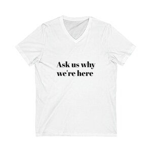 Unisex Jersey Short Sleeve V-Neck Tee