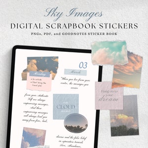 Sky plakboekstickers, plannerstickers (PNG, Goodnotes, pdf)