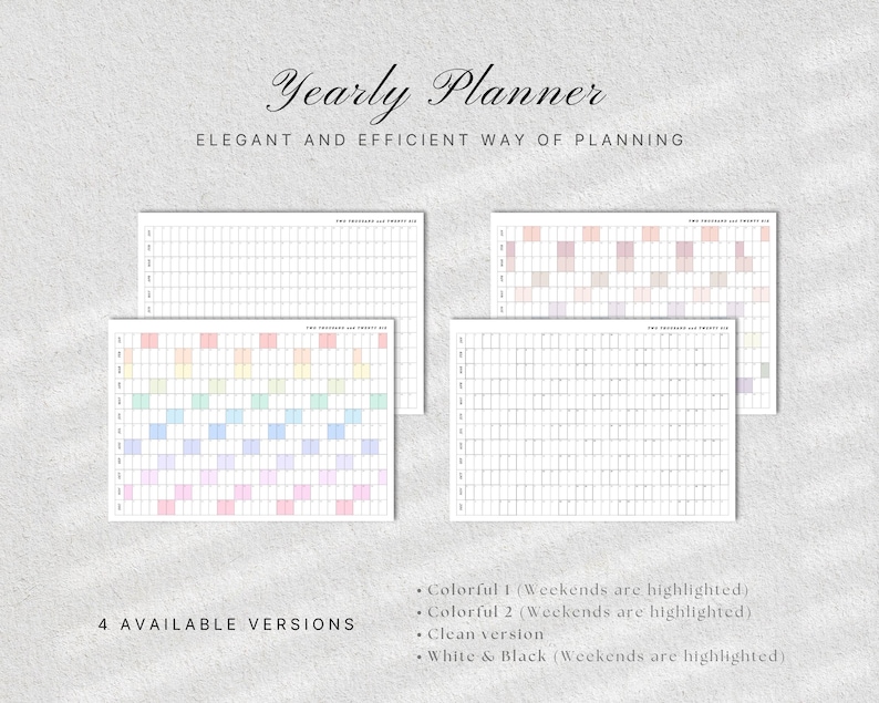 Buy 2026 Year at A Glance, 2026 Wall Planner, Landscape Calendar ...