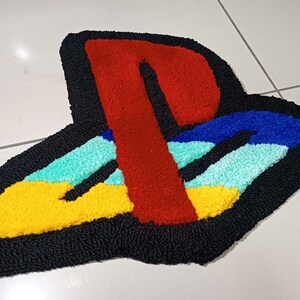 Gamer Room Tufted Rug - Retro Logo Rug - Game Area Tuft Carpet - Custom ...