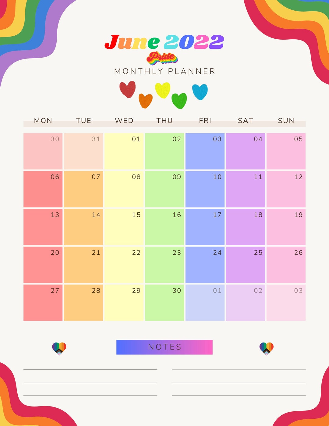 gay-pride-june-2023-printable-pdf-calendar-kids-teens-adhd-rainbow-pride-calander-lqbtq-friendly-daily-calander-june-2023-pride-pdf-etsy