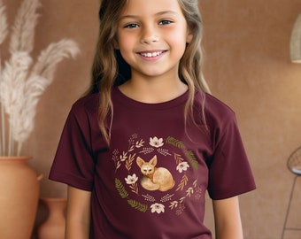 Kids Fennec Fox T-Shirt, Cute Animal Tee, Trendy Gift