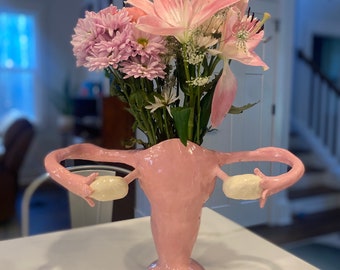 Uterus Vase- Made to Order, Personalization Available