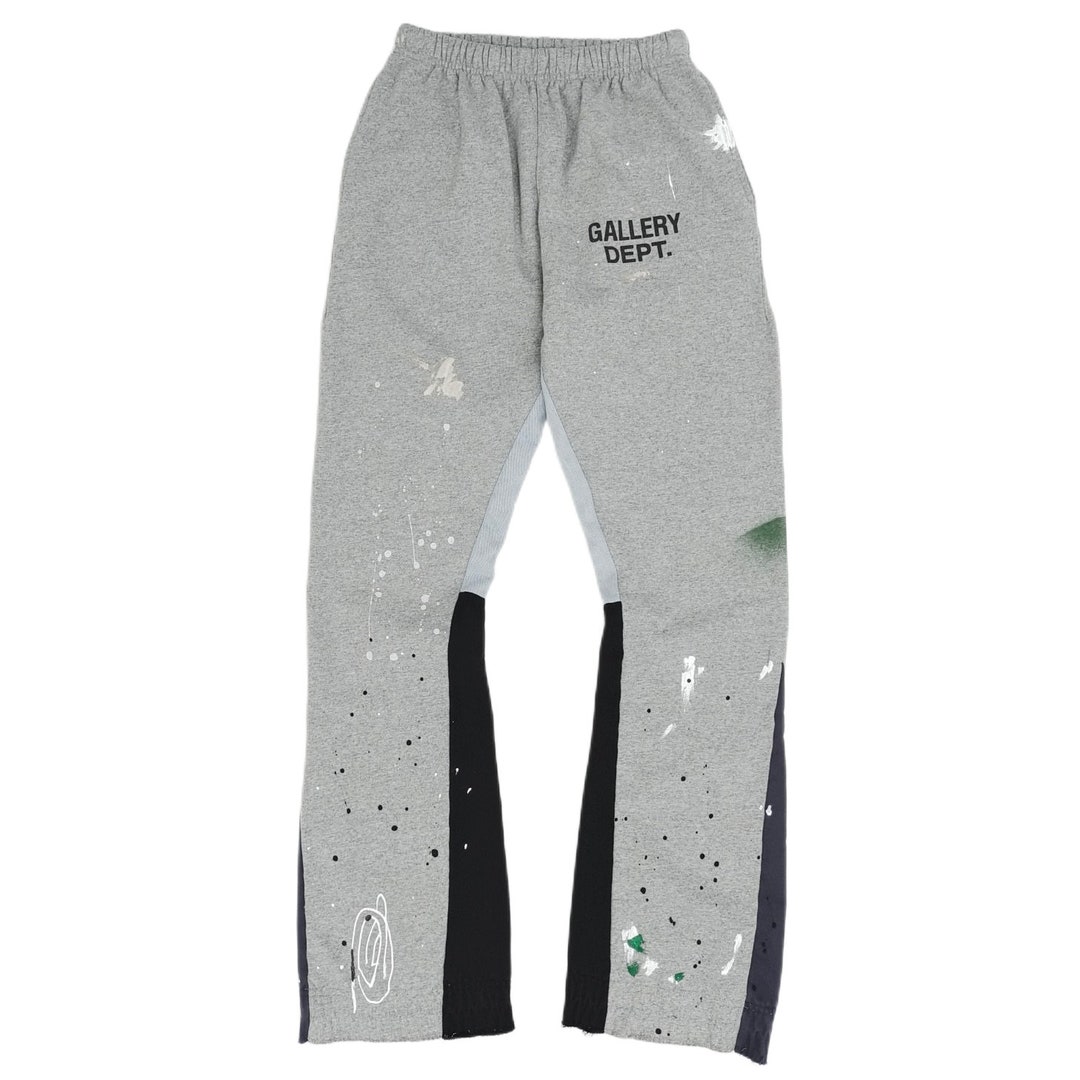 Gallery Dept. Painted Flare Sweat Pants Heather Grey Damaged - Etsy