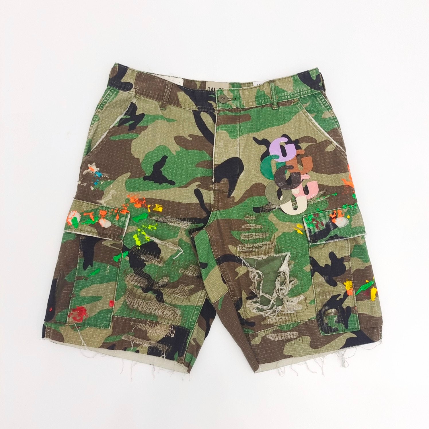 Trapstar Monogram Shorts Black Men's - SS23 - US