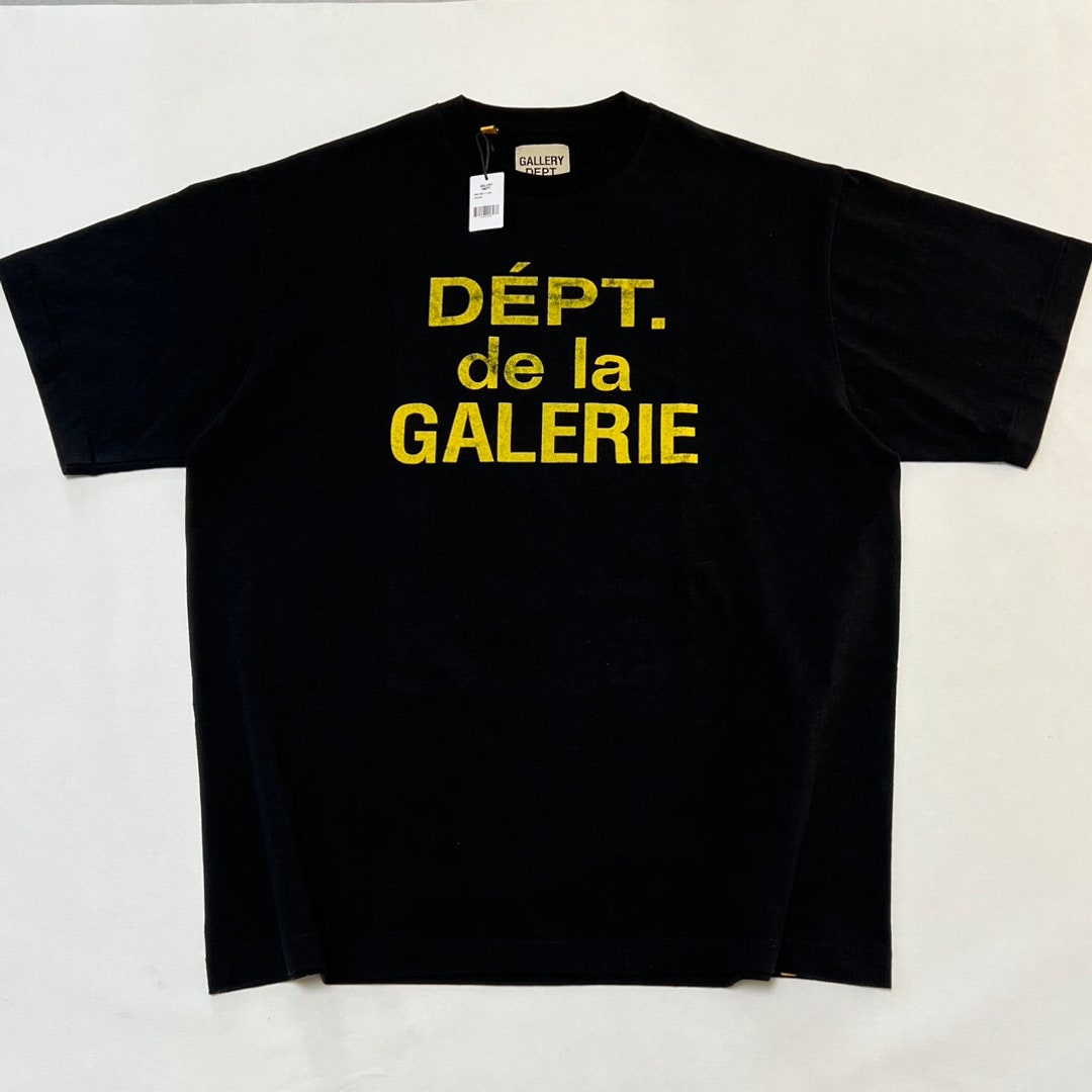 Gallery Dept Souvenir T-shirt Logo Print Top 1:1 Black - Etsy