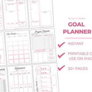 Goal Planner, Goal Tracker, Goal Setting, Goals, Vision Board, Vision Board Kit, Personal Development, Daily Routine, Goal Widget, Printable