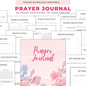 Prayer Journal, Digital Prayer Journal, Printable Prayer Journal, Manifestation Journal, Prayer Notes, Prayer Planner Prayer Journal Planner