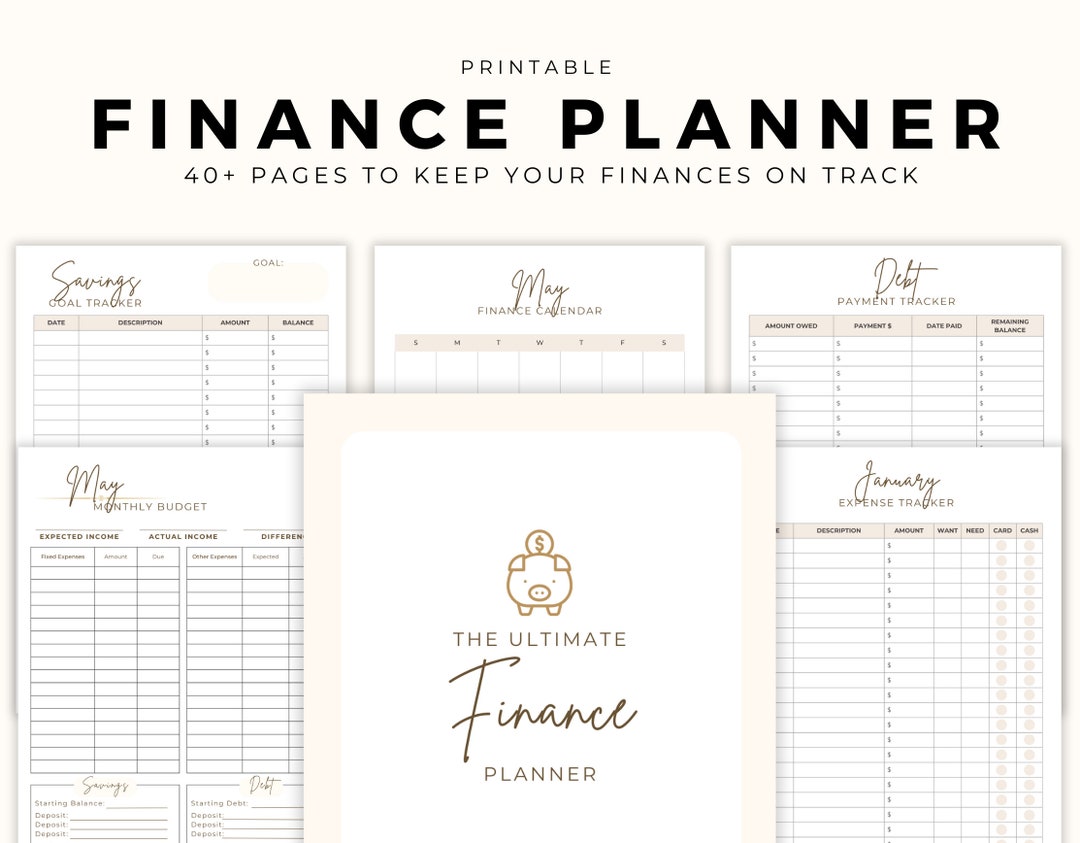 Finance Planner, Expense Checklist, Printable Money Journal, Expense ...