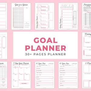 Goal Planner, Goal Tracker, Goal Setting, Goals, Vision Board, Vision Board Kit, Personal Development, Daily Routine, Goal Widget, Printable