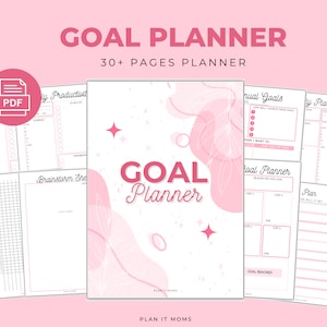 Goal Planner, Goal Tracker, Goal Setting, Goals, Vision Board, Vision Board Kit, Personal Development, Daily Routine, Goal Widget, Printable
