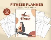 Fitness Planner, Fitness Journal, Fitness Tracker, Fitness, Digital Fitness Planner, Printable Fitness Planner Instant Download Fitness Plan