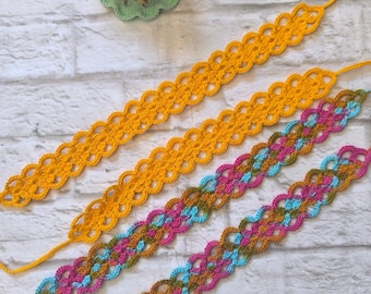 Crocheted Hair Ribbon