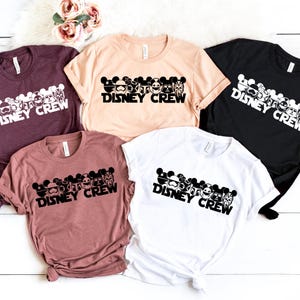 Disney Crew Shirts, Disney Squad Shirts, Disney characters Shirts, Disney 2025 Family Shirt, Disney Shirts, Disney World Shirts