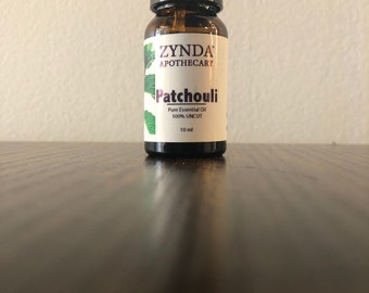 Óleo Essencial de Patchouli Puro e Natural, Óleo Essencial 100% Puro Sem Cortes - 10ml
