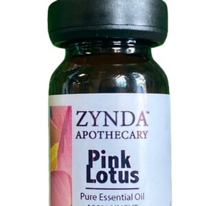 ZYNDA APOTHECARY Pink Lotus Essential Oil Pure and Natural, Therapeutic Grade, 100% Uncut Pure Essential Oil - 10ml