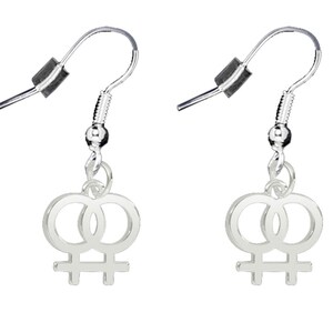 Lesbian Female Same Sex Symbol Earrings - Bulk Quantity Available