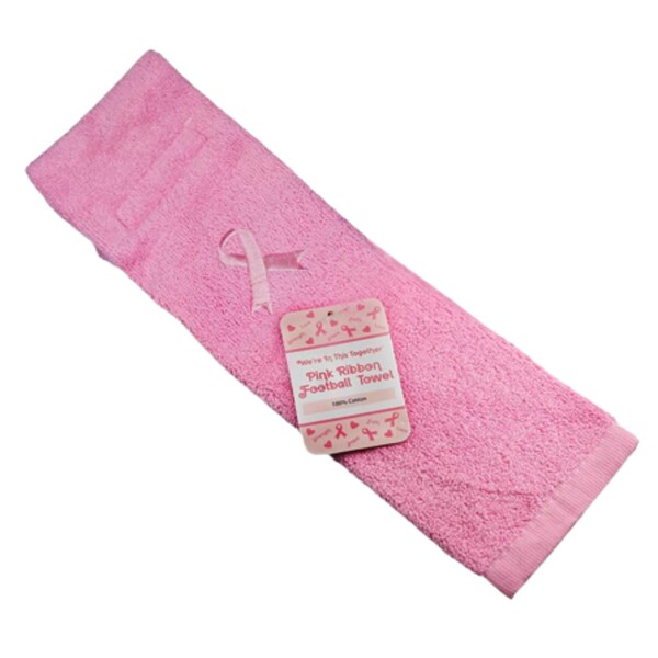 Pink Ribbon Football Towels