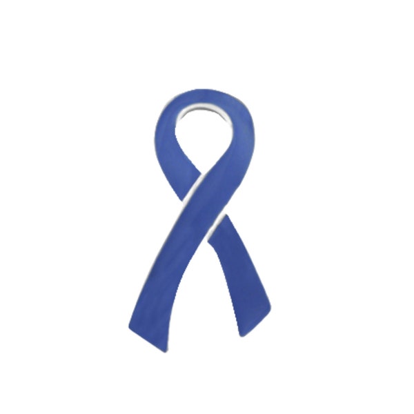 Large Periwinkle Ribbon Pins for Acid Reflux Disease, Stomach Cancer & GERD Awareness - Bulk Quantities Available