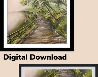 Digital Forest Painting: Home Decor