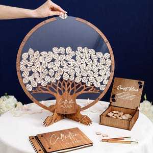 Personalized Retirement Gift, Wooden Guest Book with Custom Engraved Cover, "Congratulations on your Retirement!" Keepsake, Retirement Party