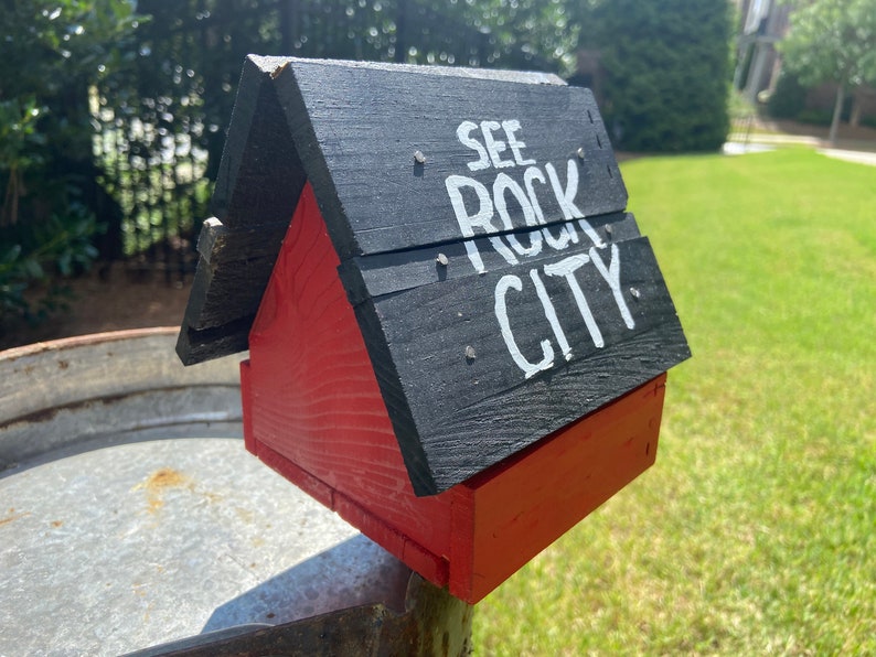 SEE ROCK CITY Decorative Birdhouse Etsy