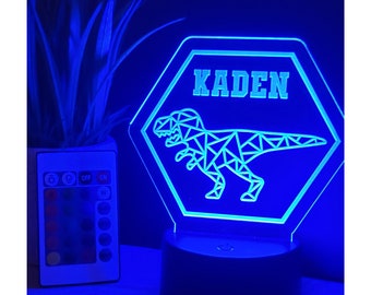 Custom Acrylic LED night lights for kids | Personalized and laser engraved | Gift for kids, home décor kids