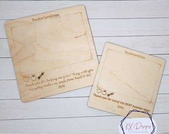 Teacher Love Gram, Personalized Wooden Fun Gift, Gift for Special Person, Gift for loved one, Teacher, Add a note, Kids Project for Teachers